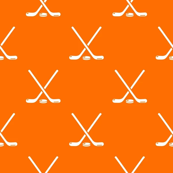 Hockey stick pattern vector orange — Stock Vector