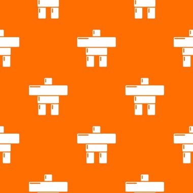 Taş Heykel Kanada tasarlamak turuncu vektör