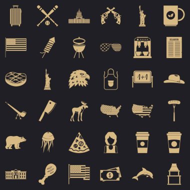 ABD Icons set, basit tarzı