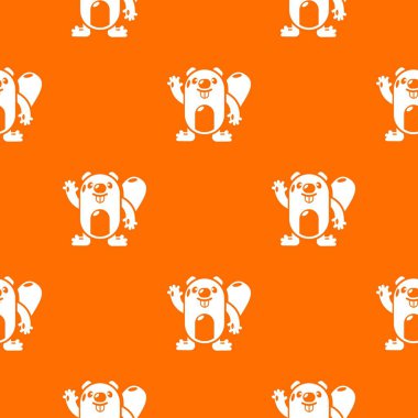 Kunduz desen vektör turuncu