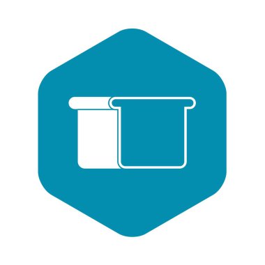 Beyaz ekmek simgesi, basit tarzı