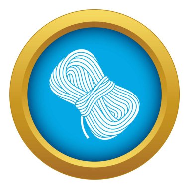 Halat mavi simge vektör izole hiking