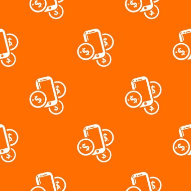 Mobil para desen vektör turuncu