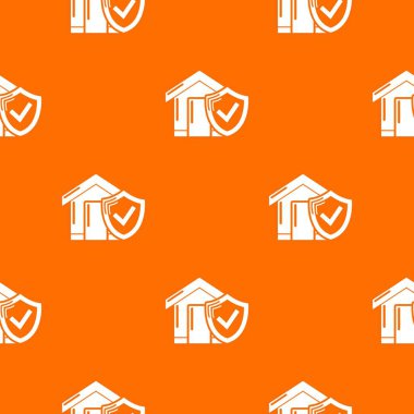 Sigorta ev desen vektör turuncu