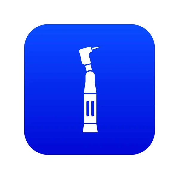Taladro dental icono digital azul — Archivo Imágenes Vectoriales