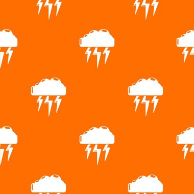 Atmosferik elektrik desen vektör turuncu