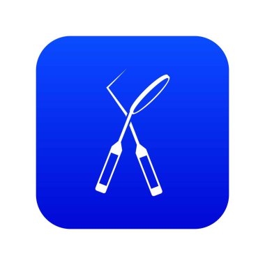 Diş Hekimliği simgesi dijital mavi için diş aygıtlar