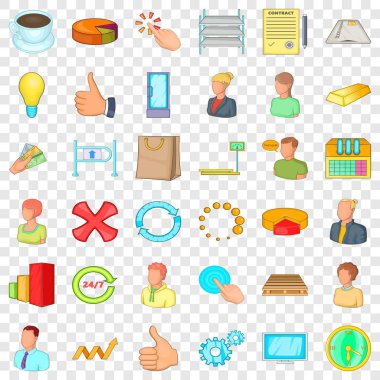 Corporation'ın Icons set, karikatür tarzı