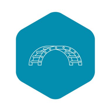 Merdiven Bahçesi simgesi, anahat stili