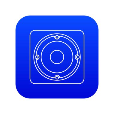 Hoparlör simgesi mavi vektör