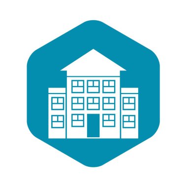 Banka bina simgesini, basit tarzı