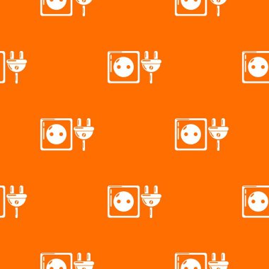 Elektrik prizine desen vektör turuncu