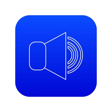 Mavi simge vektör sesini