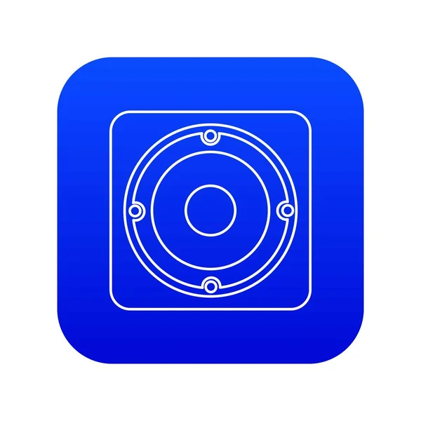 Altavoz icono azul vector — Archivo Imágenes Vectoriales