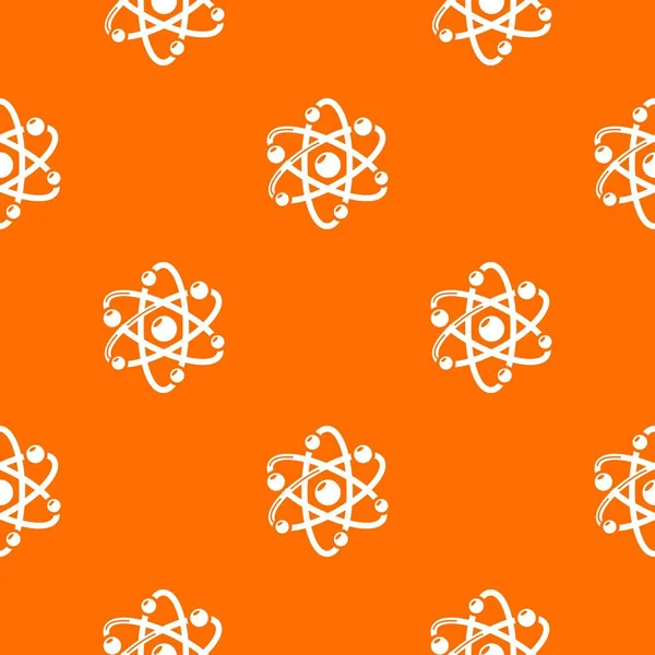 Atom pattern vector orange — Stock Vector