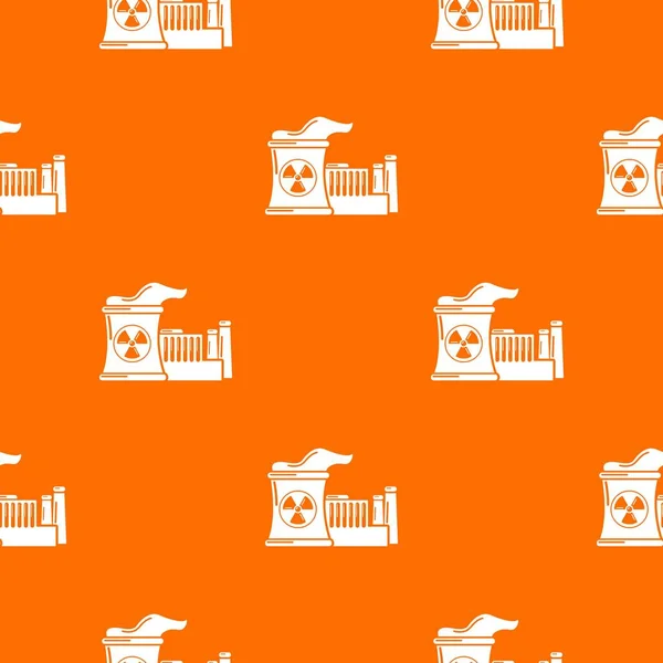 Atomic reactor pattern vector orange — Stock Vector