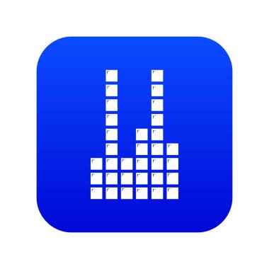 Ekolayzer mavi simge vektör