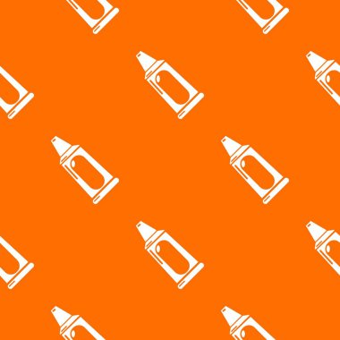 Diş macunu tüpü desen vektör turuncu