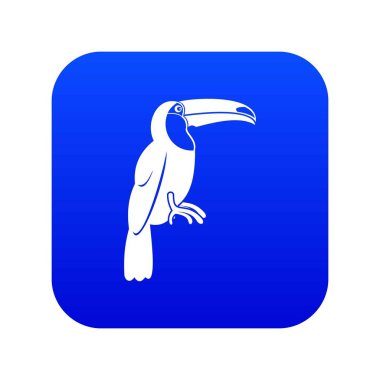 Brezilyalı toucan simgesi dijital mavi