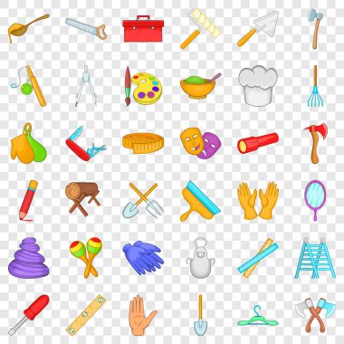 İş simgeleri ayarla, tarzı çizgi film