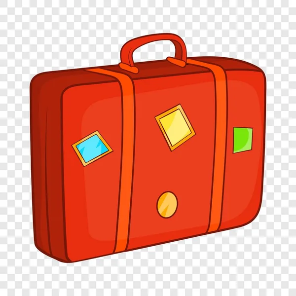 Koffer-Ikone, Cartoon-Stil — Stockvektor