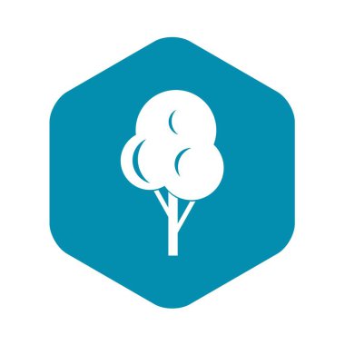 Sonbahar ağaç simgesiyle, basit tarzı