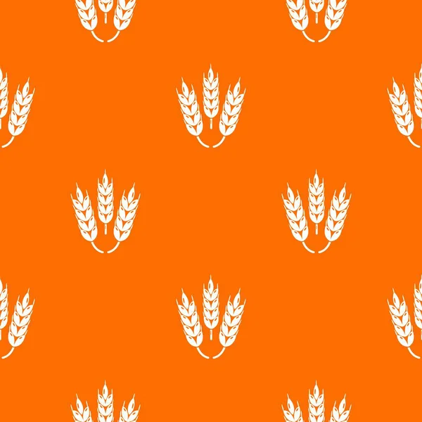 Jugoso patrón de trigo vector naranja — Vector de stock