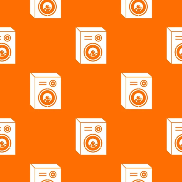 スタジオ スピーカー パターン ベクトル オレンジ — ストックベクタ