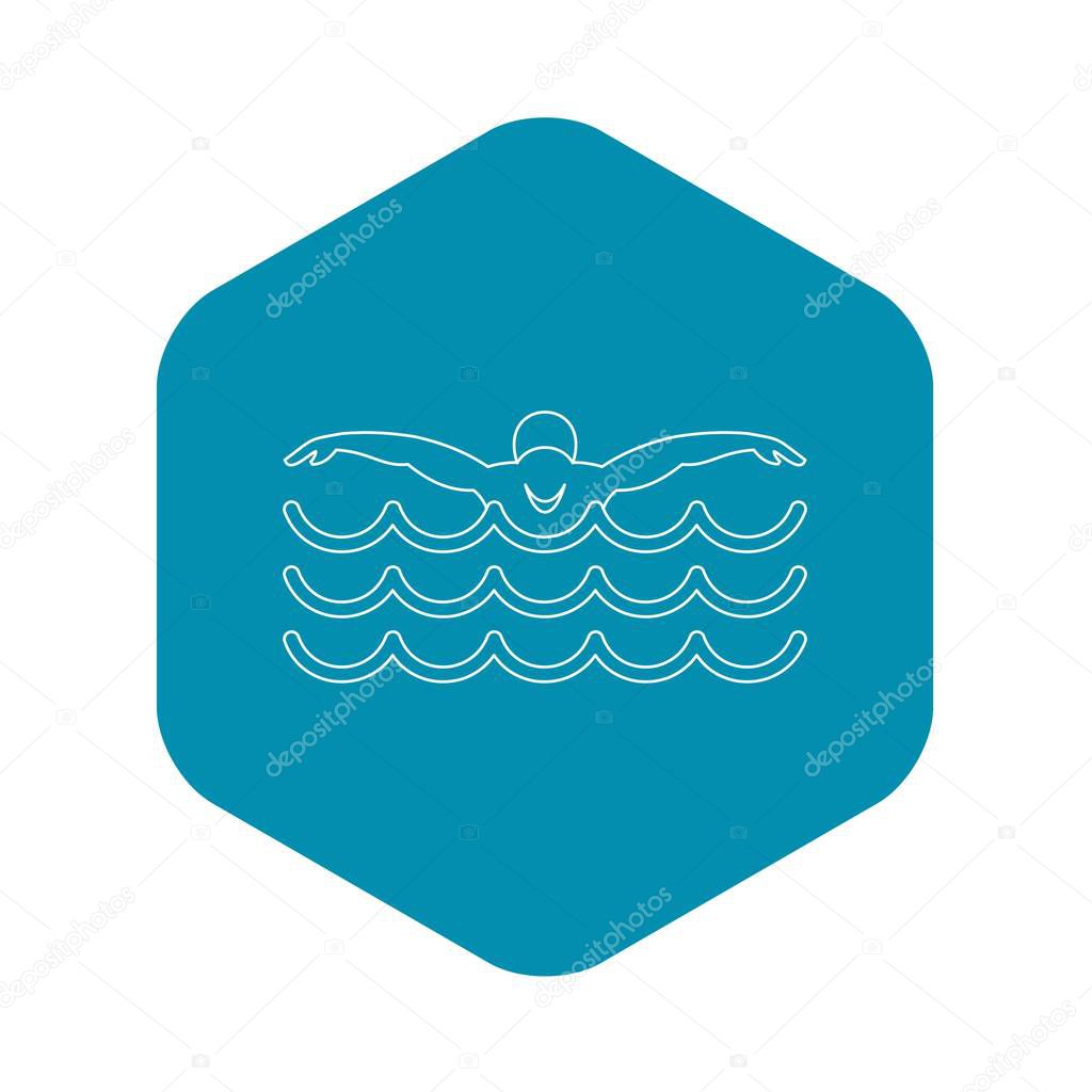 Swimmer Icon Outline Illustration Of Swimmer Vector Icon For Web Premium Vector In Adobe Illustrator Ai Ai Format Encapsulated Postscript Eps Eps Format