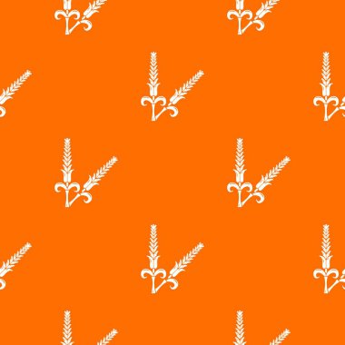 Yüksek buğday desen vektör turuncu