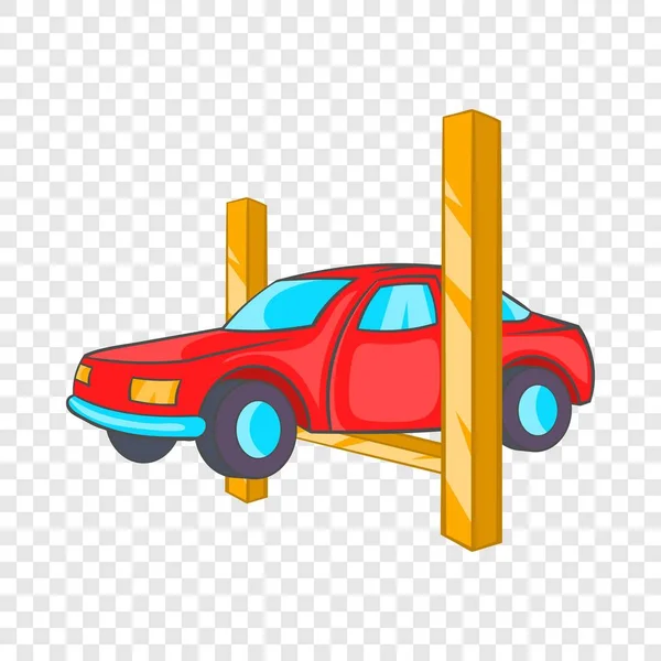 Icono de elevación de coches en estilo de dibujos animados — Vector de stock