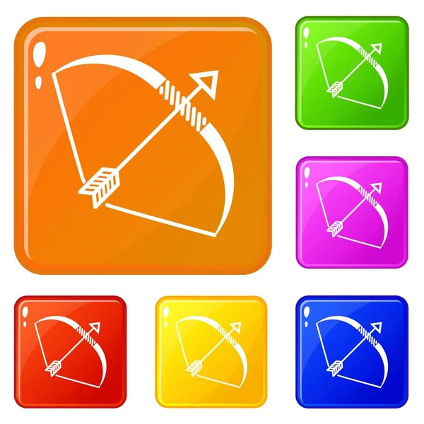 Elven yay simgeler vektör renk ayarla