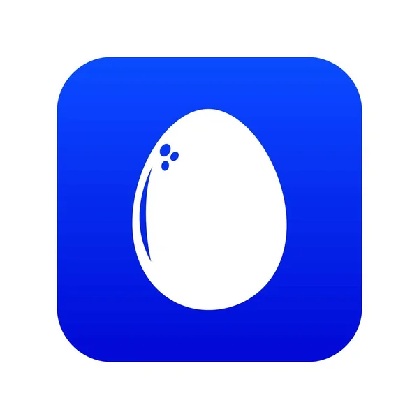 Egg icon blue vector — Stock Vector