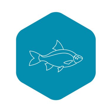 Balık simgesi, anahat stili