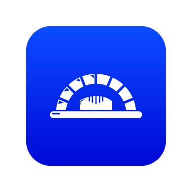 Ekmek fırın mavi simge vektör