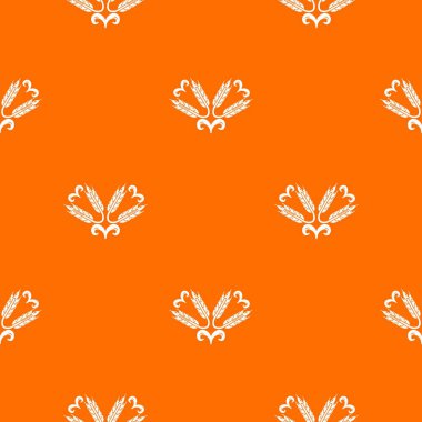 Dolum buğday desen vektör turuncu