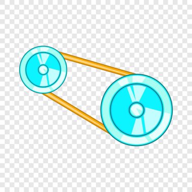 Zamanlama kemer simgesi çizgi film tarzı