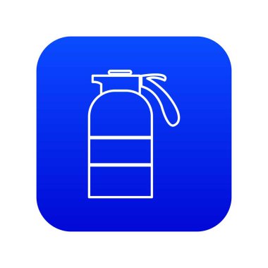 Püskürtme kabı mavi simge vektör