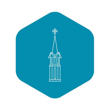 Kilise kutsal kişilerin resmi, anahat stili