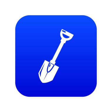 Kürek mavi simge vektör