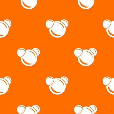 Molekül tepki desen vektör turuncu