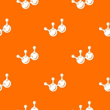 Molekül öğe desen vektör turuncu