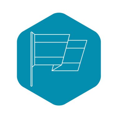 İspanya simgesi, anahat stili bayrağı