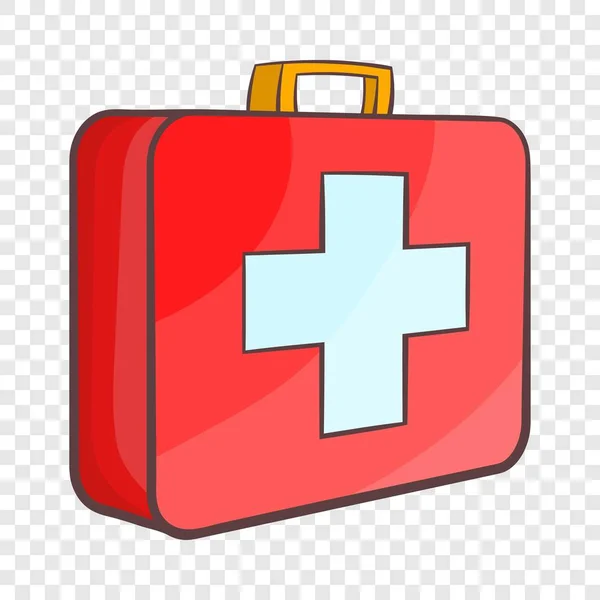 Medicine chest icon, cartoon style — Stock Vector