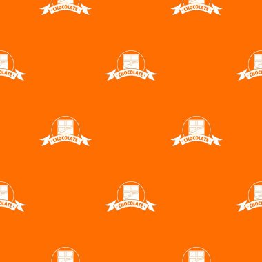 Çikolata desen vektör turuncu