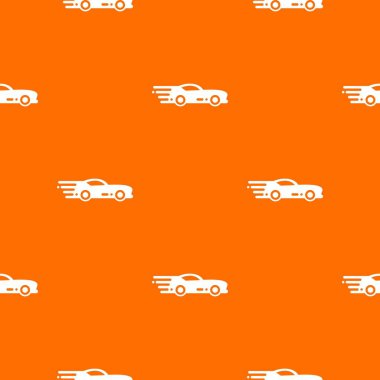 Spor araba desen vektör turuncu