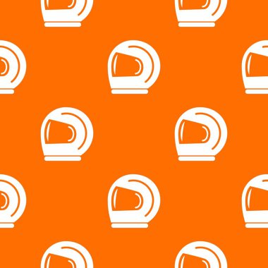 Yarışçı kask desen vektör turuncu