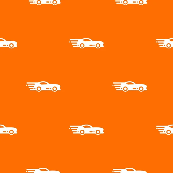 Sport car pattern vector orange — Stock Vector