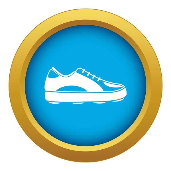 Golf schoen pictogram blauwe vector geïsoleerd — Stockvector