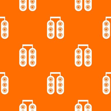 Trafik ışığı desen vektör turuncu